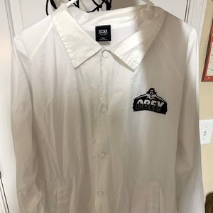 OBEY Mens White Jacket XXL
